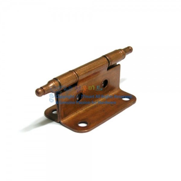 꾸밈닷컴 - 경첩/힌지 ▼ > 가구경첩/소품경첩 ▼ > 가구경첩 > T경첩 밤색 (15x45mm)