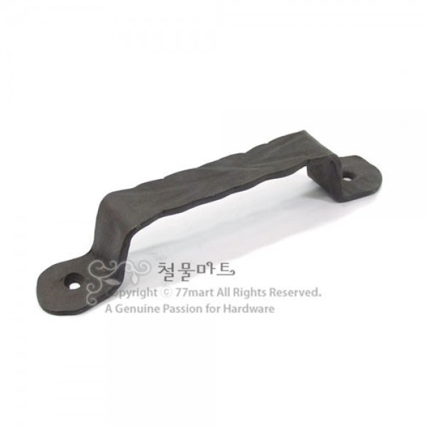 꾸밈닷컴 - 손잡이/도어락 ▼ > 가구손잡이 ▼ > 전면고정형 > 황동 전면손잡이 무상 (195mm)