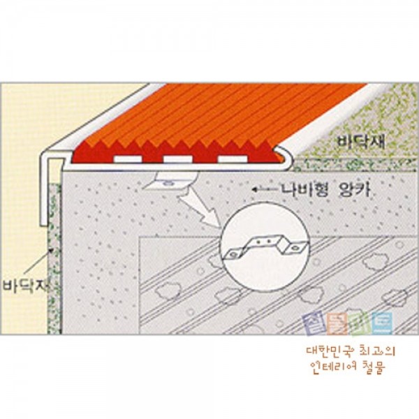 꾸밈닷컴 - 안전용품/생활용품 ▼ > 안전용품 ▼ > 논슬립/미끄럼방지 > 스텐 논슬립 매입형 (50mm) 습식 고정형