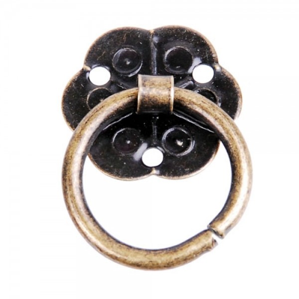 꾸밈닷컴 - 옛날장식/철단조 ▼ > 옛날장식 ▼ > 옛날장식 링고리 > 소품손잡이 크로바링 (20mm)