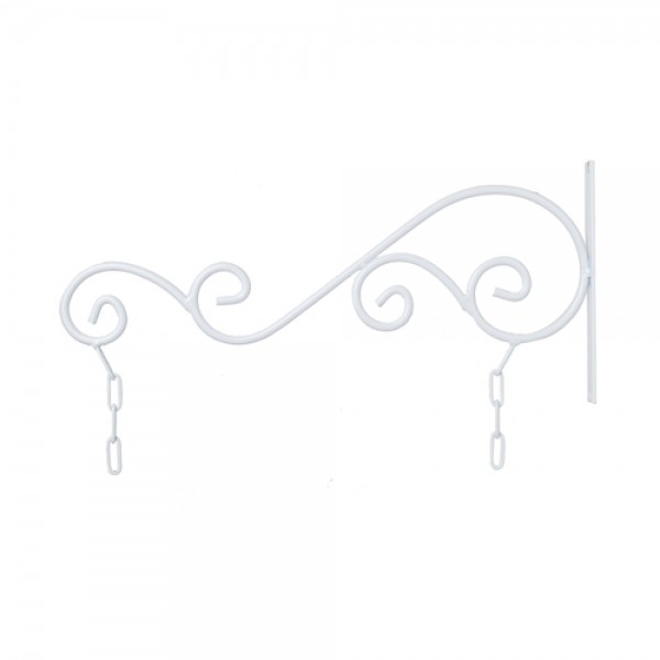 꾸밈닷컴 - 옛날장식/철단조 ▼ > 단조간판 ▼ > 단조간판걸이 > 단조간판걸이 돌고래 화이트 소(400x180mm)