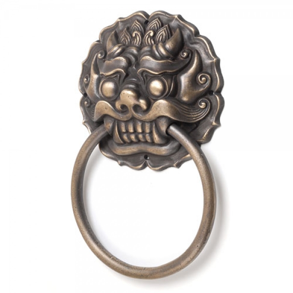 꾸밈닷컴 - 옛날장식/철단조 ▼ > 옛날장식 ▼ > 옛날장식 링고리 > 황동 대문손잡이 특대(250mm)