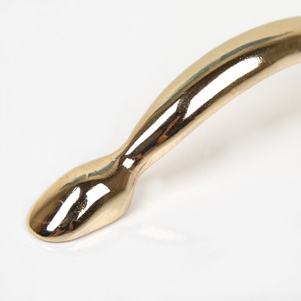 꾸밈닷컴 - 손잡이/도어락 ▼ > 가구손잡이 ▼ > P96mm > 가구손잡이 올챙이 골드 (P96mm)