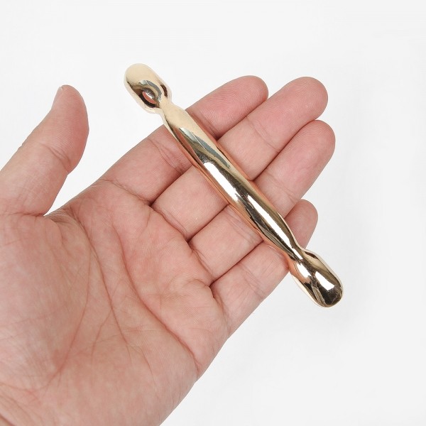 꾸밈닷컴 - 손잡이/도어락 ▼ > 가구손잡이 ▼ > P96mm > 가구손잡이 올챙이 골드 (P96mm)