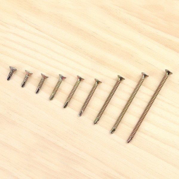 꾸밈닷컴 - 철물/산업용하드웨어 ▼ > 피스/나사못/볼트/앙카 ▼ > 철판/금속용 피스 > 철판용 직결피스 접시머리 천연색 (#8x16) 500개/봉