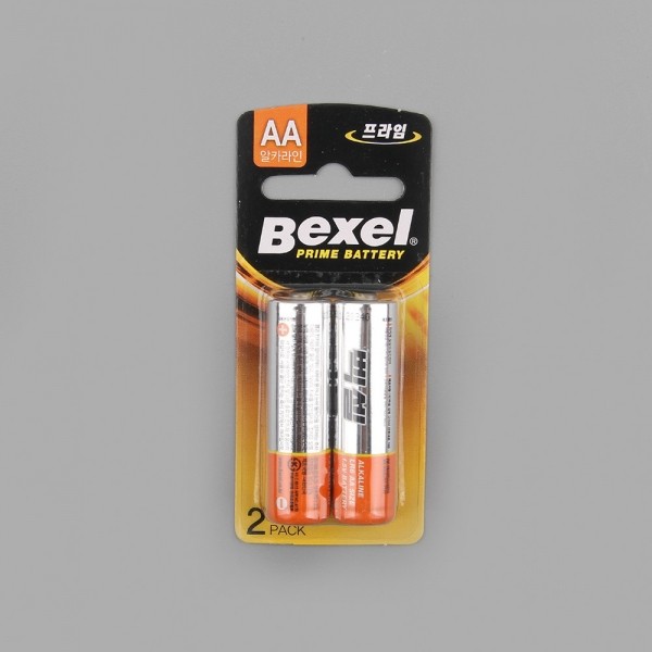 꾸밈닷컴 - 전기/조명/가전 ▼ > 전기자재 ▼ > 전기잡화 > 백셀 알카라인 건전지 AA 2입