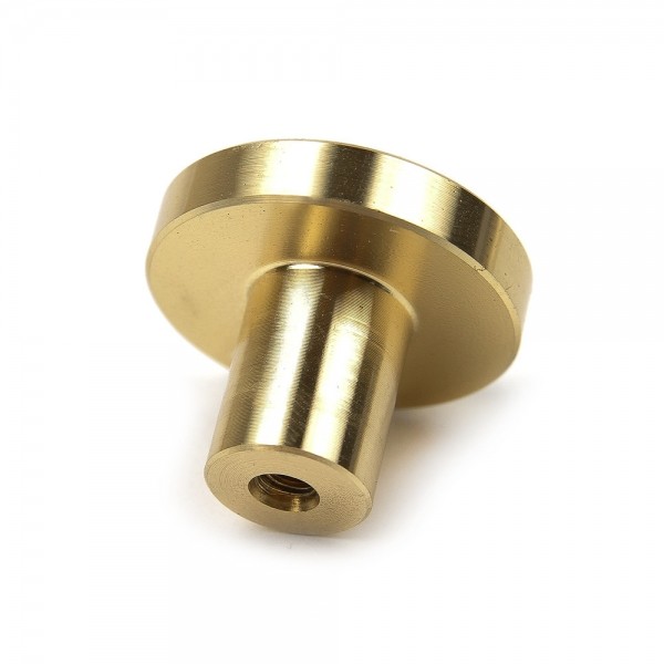 꾸밈닷컴 - 손잡이/도어락 ▼ > 가구손잡이 ▼ > 1구 꼭지손잡이 > 황동 1구 꼭지손잡이 쉴드 골드 (20mm) 50개/갑