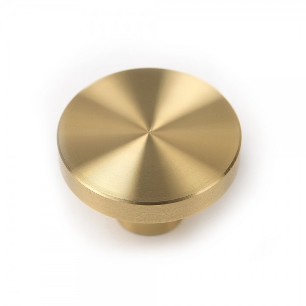 꾸밈닷컴 - 손잡이/도어락 ▼ > 가구손잡이 ▼ > 1구 꼭지손잡이 > 황동 1구 꼭지손잡이 쉴드 골드 (20mm) 50개/갑