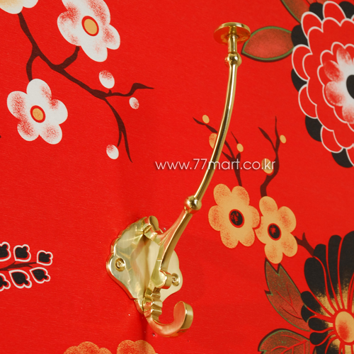 꾸밈닷컴 - 액자걸이/고리/옷걸이 ▼ > 옷걸이/다용도걸이 ▼ > 벽면 옷걸이 후크 > 고급 황동 벽면 옷걸이 후크 골드 HH-11 (10개입)