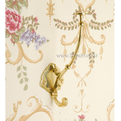 꾸밈닷컴 - 액자걸이/고리/옷걸이 ▼ > 옷걸이/다용도걸이 ▼ > 벽면 옷걸이 후크 > 고급 황동 벽면 옷걸이 후크 골드 HH-11 (10개입)