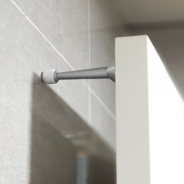 꾸밈닷컴 - 도어부속/슬라이딩도어 ▼ > 도어스토퍼/말발굽/도어쿠션 ▼ > 도어스토퍼 > 일자 도어스토퍼 실버 (90mm)