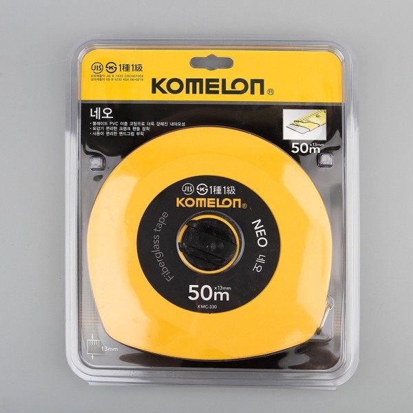 꾸밈닷컴 - 수공구/전동공구/잡화류 ▼ > 수공구▼ > 자/줄자 > 코메론 네오화이버 줄자 50M