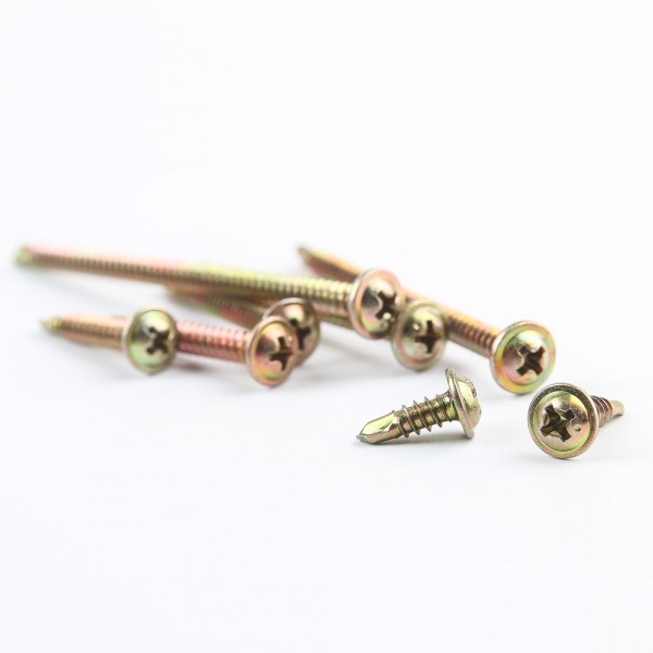 꾸밈닷컴 - 철물/산업용하드웨어 ▼ > 피스/나사못/볼트/앙카 ▼ > 철판/금속용 피스 > 철판용 와샤 직결피스 PW (#8x32mm) 500개/봉