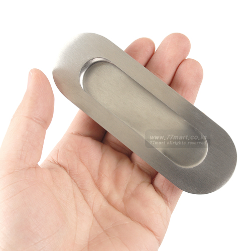 꾸밈닷컴 - 이달의 특가 > [특가] 스텐 매입손잡이 타원 (120x40mm)