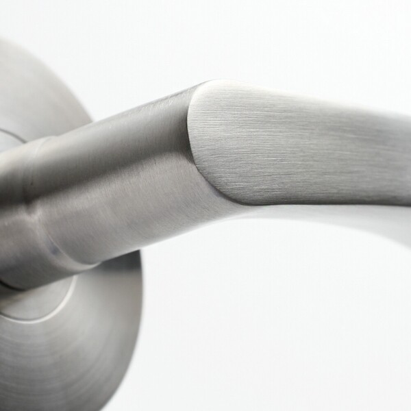 꾸밈닷컴 - 손잡이/도어락 ▼ > 방문손잡이 ▼ > 레버 버튼형 > [오픈마켓 연결용] 스테인리스 방문 손잡이 욕실 화장실 HDM01-016