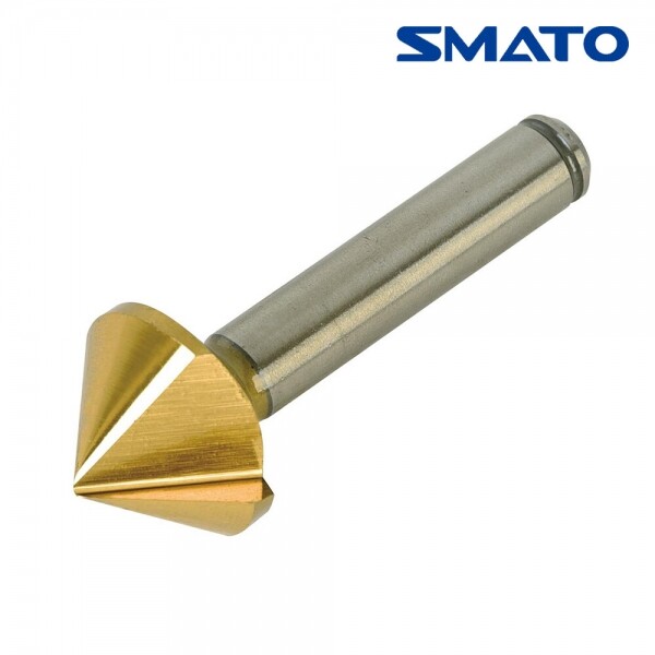 꾸밈닷컴 - 수공구/전동공구/잡화류 ▼ > 전동공구 액세서리 ▼ > 드릴비트/기리 > 스마토 카운터싱크 90도 TIN (1날/3날/홀형)