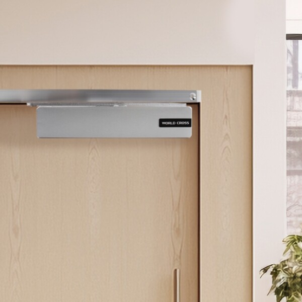 꾸밈닷컴 - 도어부속/슬라이딩도어 ▼ > 도어클로저/도어체크 > 목문 자동 도어클로저 WS220T 손끼임방지 실내 방문 노출형 알루미늄