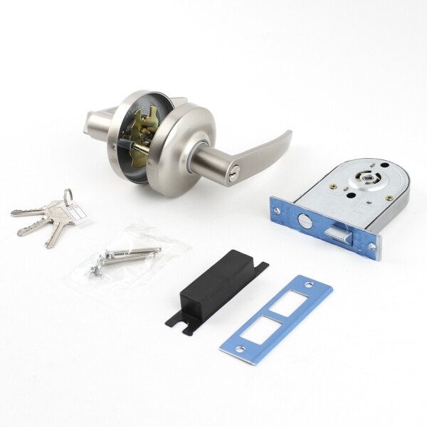 꾸밈닷컴 - 손잡이/도어락 ▼ > 중문/방화문손잡이 ▼ > 방화문 레버형 도어락 > 방화문손잡이 9000