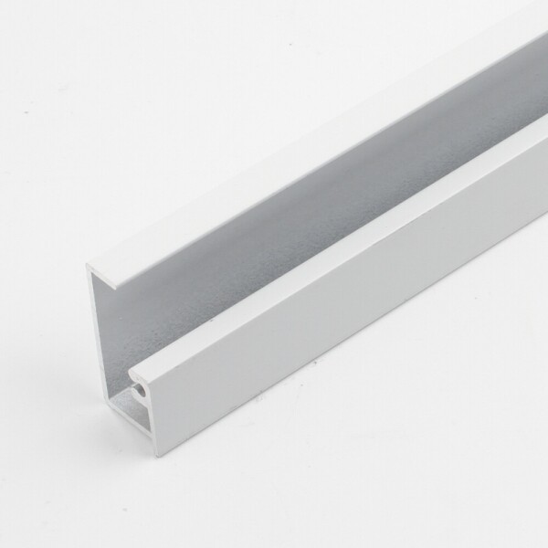 꾸밈닷컴 - 액자걸이/고리/옷걸이 ▼ > 액자걸이/POP걸이 ▼ > 액자레일 > 벽면용 7자 액자레일 화이트 (1M)