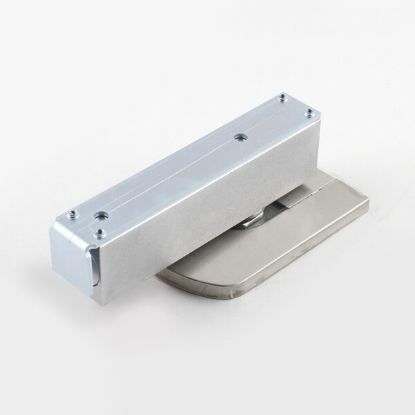 꾸밈닷컴 - 경첩/힌지 ▼ > 유리경첩/가네모네 > 강화도어 플로어 힌지 H바 하나로 강화유리 비매립 노출형