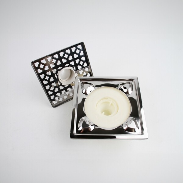 꾸밈닷컴 - 수도/수전/욕실자재 ▼ > 배수트렌치/유가 > 스텐 배수구 유가 세탁기용 157x157mm