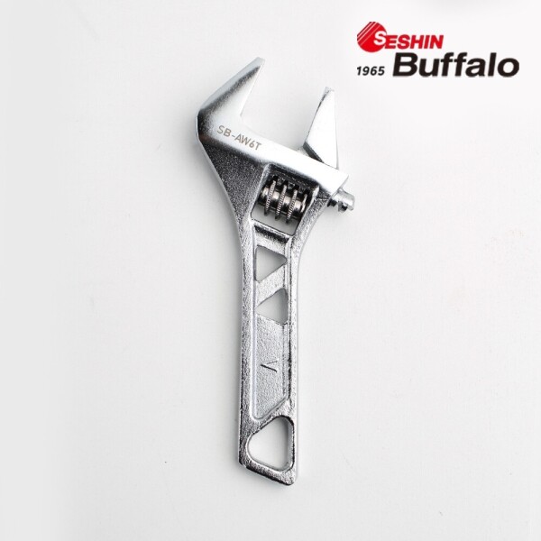 꾸밈닷컴 - 수공구/전동공구/잡화류 ▼ > 수공구▼ > 스패너/렌치 > 세신 버팔로 몽키 스패너 초박형 120mm SB-AW6T
