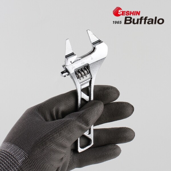 꾸밈닷컴 - 수공구/전동공구/잡화류 ▼ > 수공구▼ > 스패너/렌치 > 세신 버팔로 몽키 스패너 초박형 120mm SB-AW6T