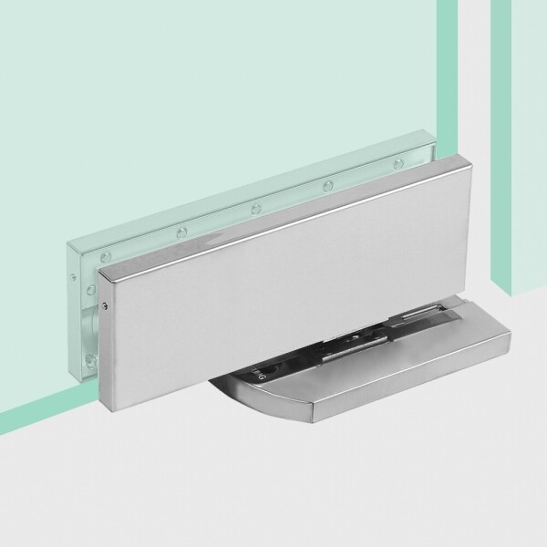 꾸밈닷컴 - 경첩/힌지 ▼ > 유리경첩/가네모네 > 강화도어 비매립 노출형 살포시투 플로어힌지