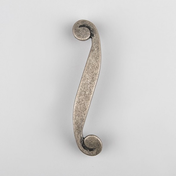 꾸밈닷컴 - 이달의 특가 > [특가] 가구손잡이 높은음자리 엔틱실버 (P96mm)