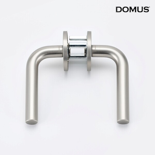 꾸밈닷컴 - 손잡이/도어락 ▼ > 방문손잡이 ▼ > 레버 버튼형 > 도무스 방문손잡이 759NI 니켈