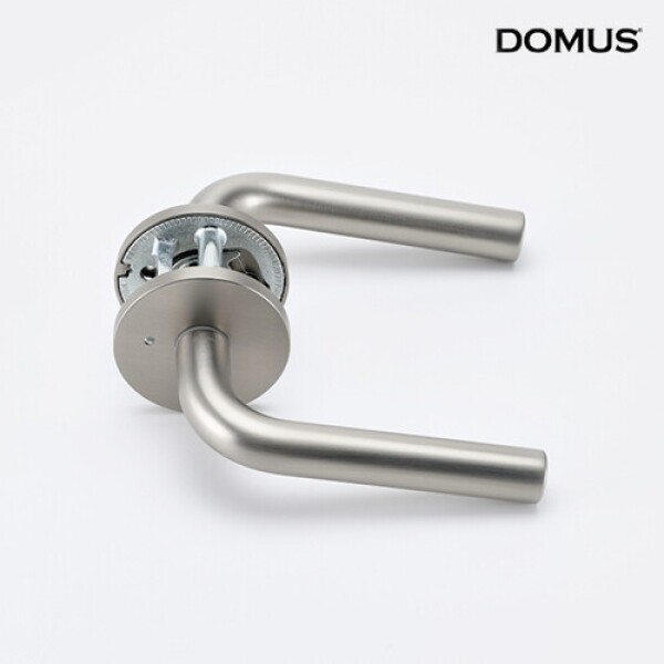 꾸밈닷컴 - 손잡이/도어락 ▼ > 방문손잡이 ▼ > 레버 버튼형 > 도무스 방문손잡이 759NI 니켈
