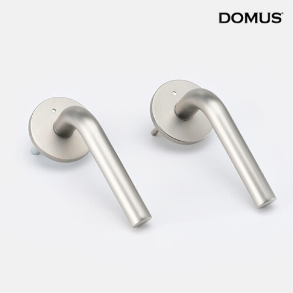 꾸밈닷컴 - 손잡이/도어락 ▼ > 방문손잡이 ▼ > 레버 버튼형 > 도무스 방문손잡이 759NI 니켈