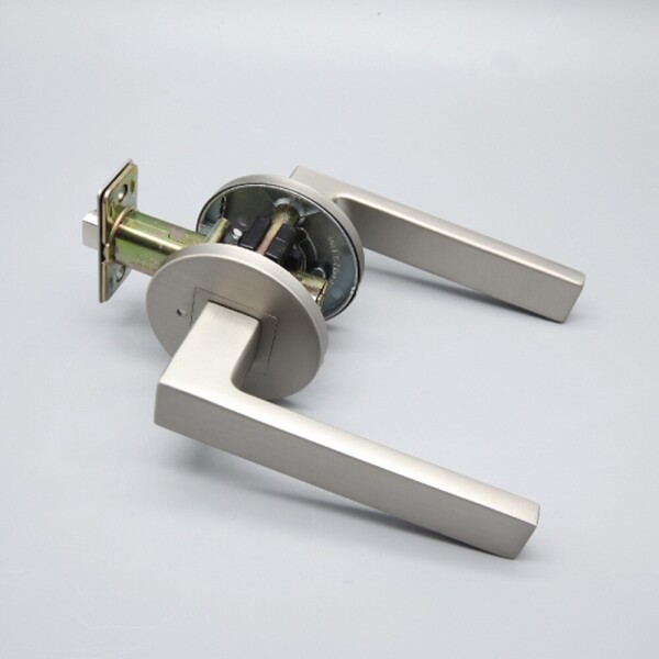 꾸밈닷컴 - 손잡이/도어락 ▼ > 방문손잡이 ▼ > 레버 버튼형 > 방문손잡이 슬림포잇 1193