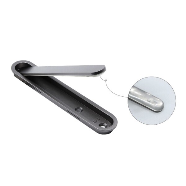 꾸밈닷컴 - 손잡이/도어락 ▼ > 가구손잡이 ▼ > 매입형 > 매립 중문 손잡이 타원 KSL-66