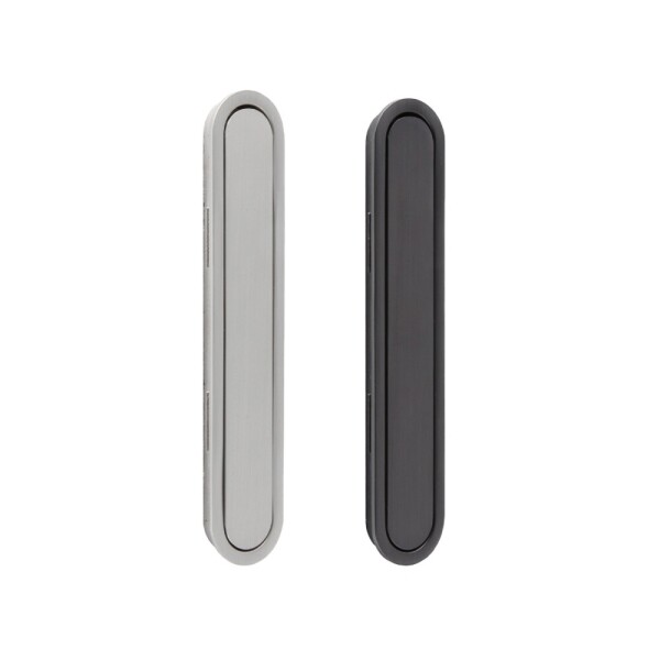 꾸밈닷컴 - 손잡이/도어락 ▼ > 가구손잡이 ▼ > 매입형 > 매립 중문 손잡이 타원 KSL-66