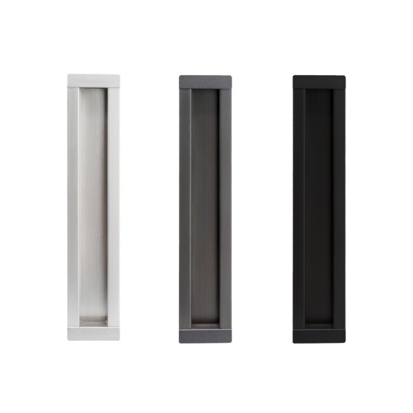 꾸밈닷컴 - 손잡이/도어락 ▼ > 가구손잡이 ▼ > 매입형 > 매립 중문 손잡이 사각 KSL-S192