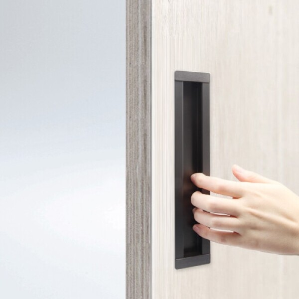 꾸밈닷컴 - 손잡이/도어락 ▼ > 가구손잡이 ▼ > 매입형 > 매립 중문 손잡이 사각 KSL-S192