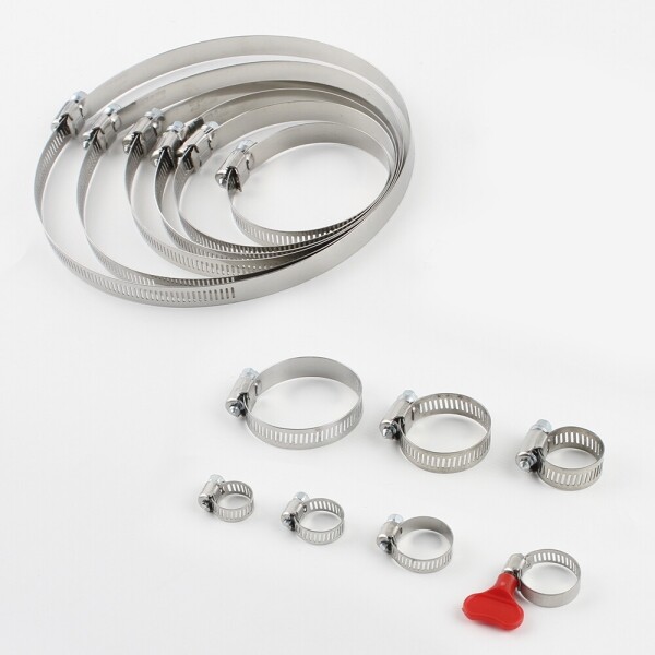 꾸밈닷컴 - 수도/수전/욕실자재 ▼ > 수도/수전 ▼ > 수도/관수용품 > 스텐 호스밴드 8mm ~ 178mm