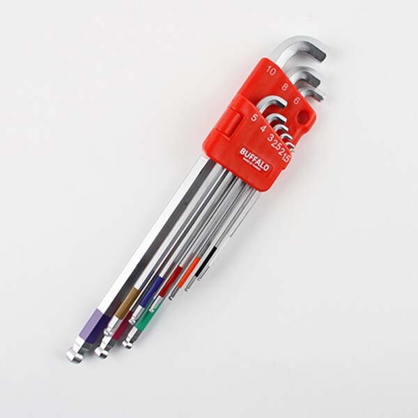 꾸밈닷컴 - 수공구/전동공구/잡화류 ▼ > 수공구▼ > 스패너/렌치 > 세신버팔로 볼렌치세트(엑스트라롱) SB-BWS9S 스터비