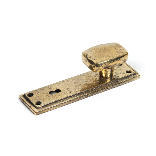 꾸밈닷컴 - 이달의 특가 > [특가] 황동 중문손잡이 사각노브 엔틱골드