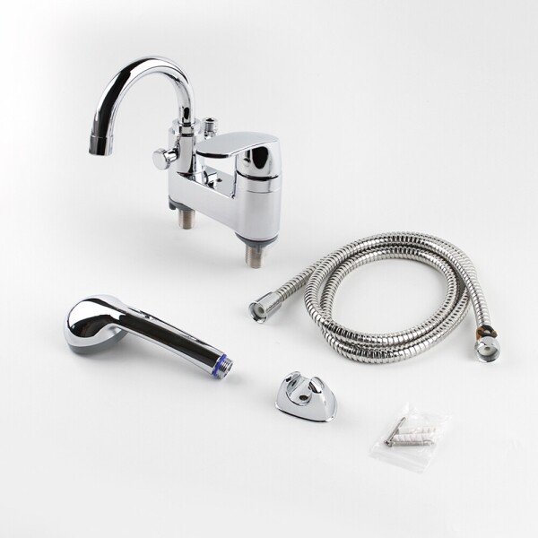 꾸밈닷컴 - 수도/수전/욕실자재 ▼ > 수도/수전 ▼ > 세면대 수전/부속 > 모닝 2홀 세면 샤워 겸용수전