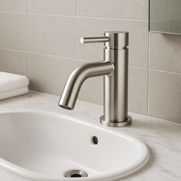 꾸밈닷컴 - 수도/수전/욕실자재 ▼ > 수도/수전 ▼ > 세면대 수전/부속 > 스텐 원홀 세면수전