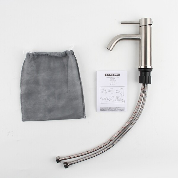 꾸밈닷컴 - 수도/수전/욕실자재 ▼ > 수도/수전 ▼ > 세면대 수전/부속 > 스텐 원홀 세면수전