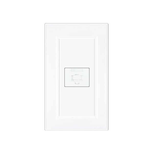 꾸밈닷컴 - 전기/조명/가전 ▼ > 전기자재 ▼ > 콘센트 > 일신 8P 모듈라잭