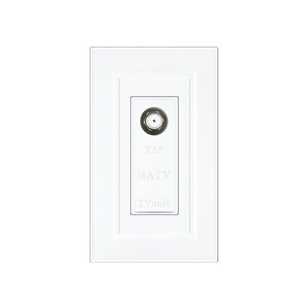 꾸밈닷컴 - 전기/조명/가전 ▼ > 전기자재 ▼ > 콘센트 > 일신 MATV 1방 유니트