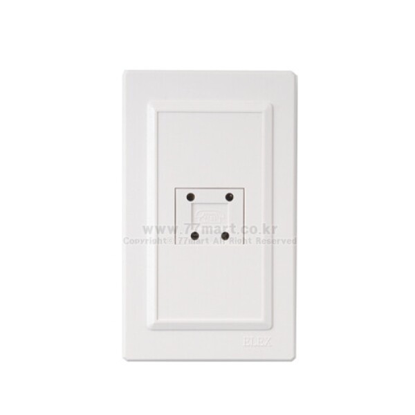 꾸밈닷컴 - 전기/조명/가전 ▼ > 전기자재 ▼ > 콘센트 > ELEX 4P 모듈 전화 매입 콘센트