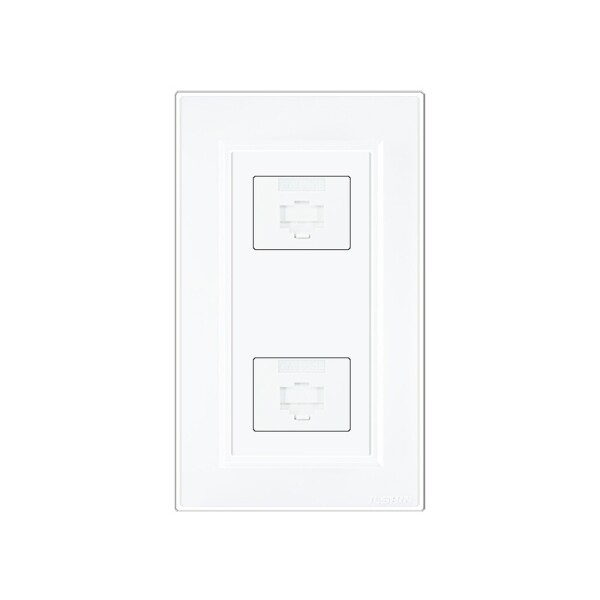 꾸밈닷컴 - 전기/조명/가전 ▼ > 전기자재 ▼ > 콘센트 > 일신 8P+8P 모듈라잭