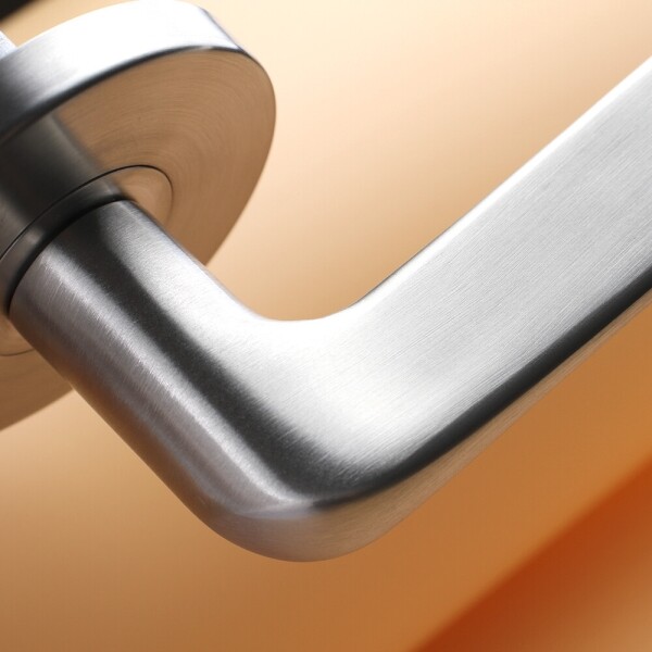 꾸밈닷컴 - 손잡이/도어락 ▼ > 방문손잡이 ▼ > 레버 버튼형 > 스텐 방문 손잡이 욕실 화장실 방 문고리