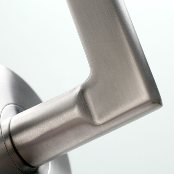 꾸밈닷컴 - 손잡이/도어락 ▼ > 방문손잡이 ▼ > 레버 버튼형 > 스텐 방문 손잡이 욕실 화장실 방 문고리