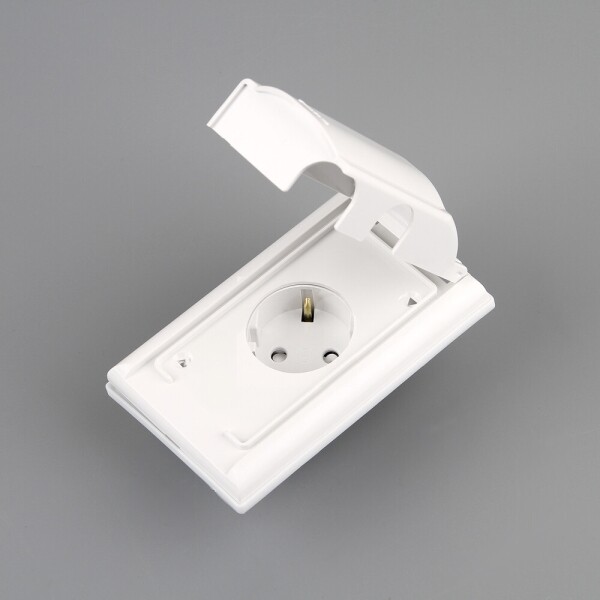 꾸밈닷컴 - 전기/조명/가전 ▼ > 전기자재 ▼ > 콘센트 > 일신 방우형 1구 콘센트